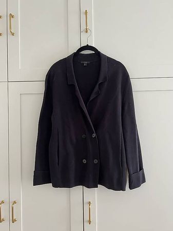 COS Strickjacke, Oversized Fit, Dunkelblau, Grösse S