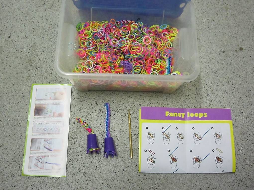 Kit bricolage: Looms Gummibänder / Fancy Loops – Usato da Steinhausen venduto da ladisci