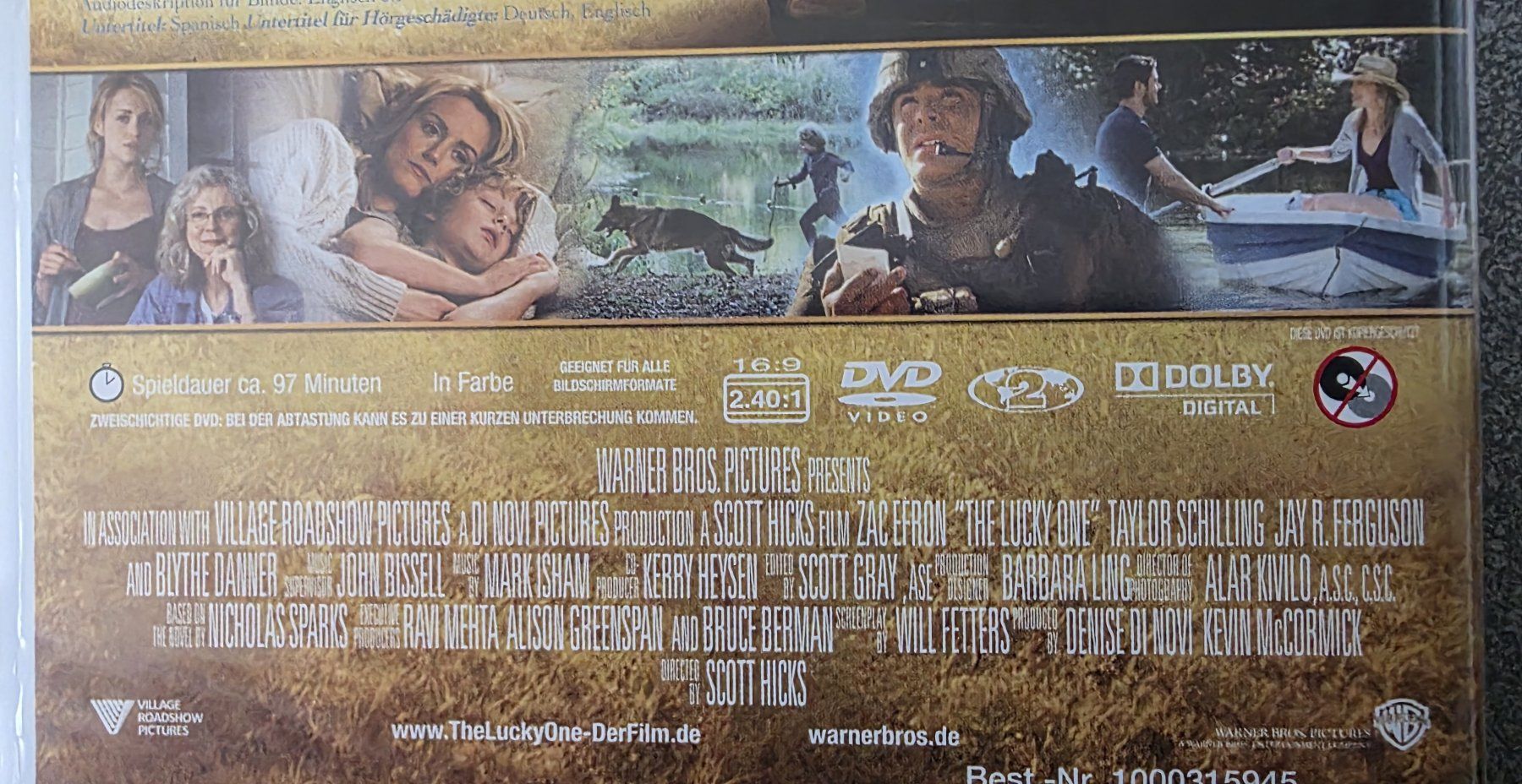 Tutti i DVDs: DVD / Lucky One / Zac Efron – Usato da Oetwil am See venduto da fineli2 1