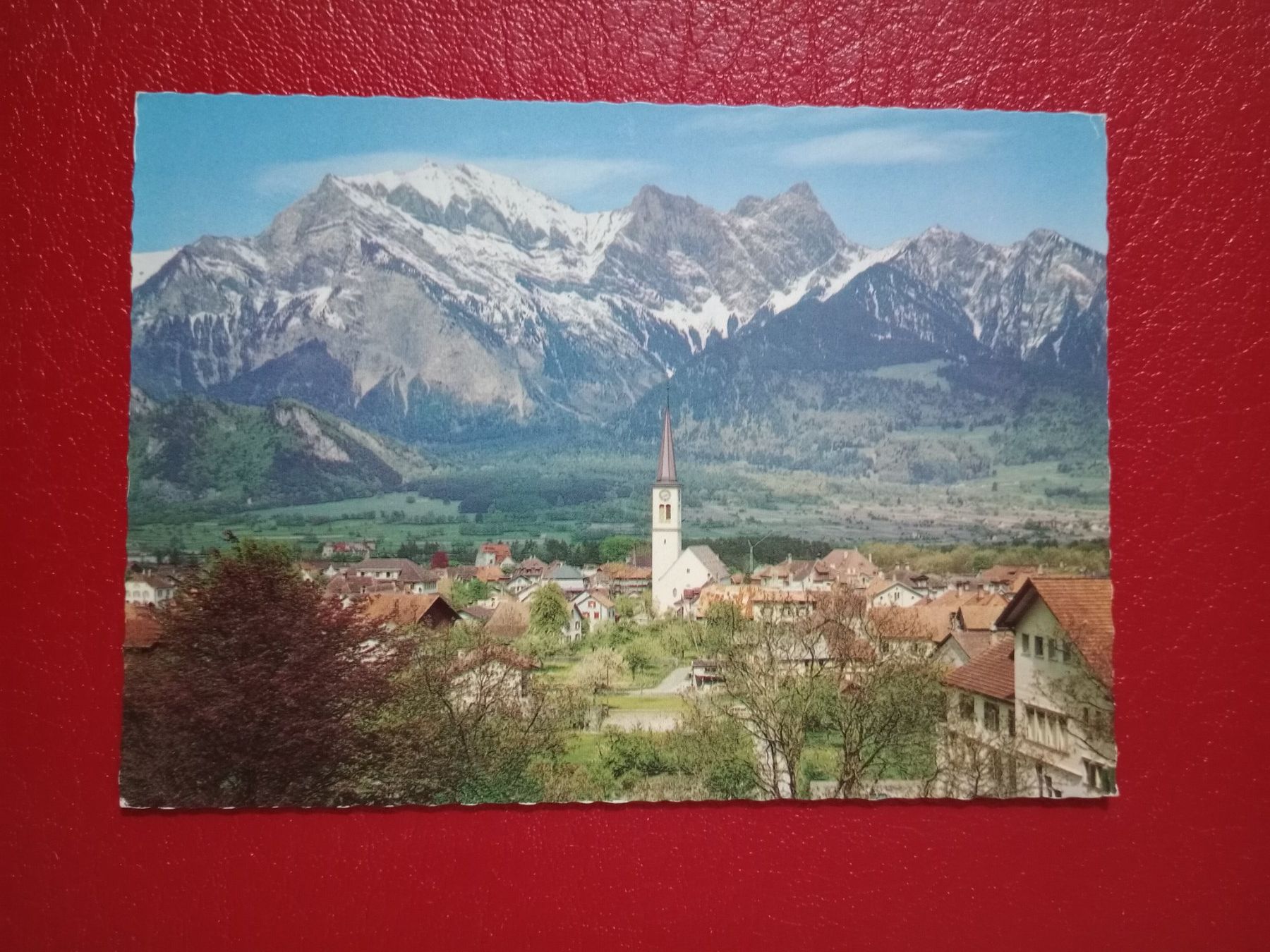 Ansichtskarten: Bad Ragaz mit Falknis – Gebraucht aus Küttigen von Melisch1000