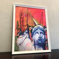 Statue of Liberty Urban Pop Art Kunst New York Acryl Bild