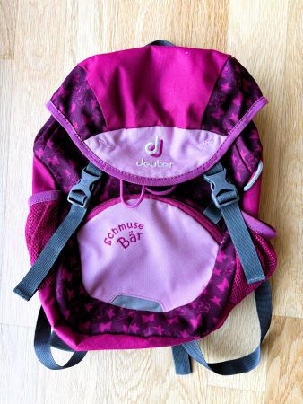 Kinderrucksack Deuter Schmusebär pink guter Zustand