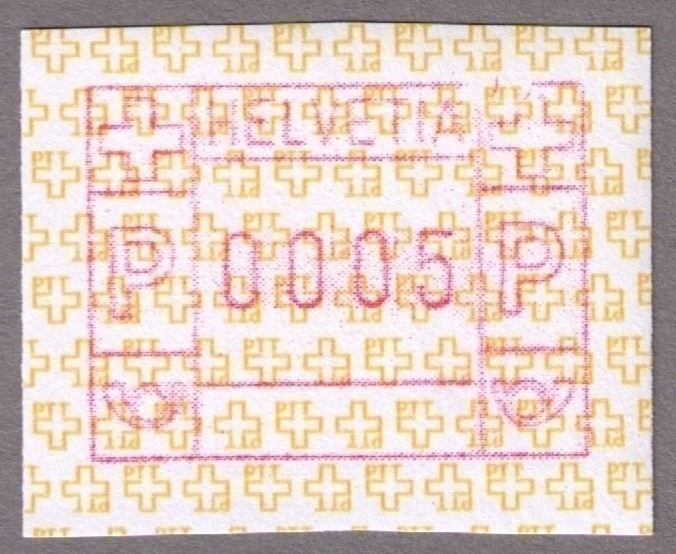 Alle Briefmarken: ATM 8A_Abart "RAND OBEN RECHTS FEHLT" ! ** – Neu (gemäss Beschreibung) aus Marthalen von Ch_quality 1