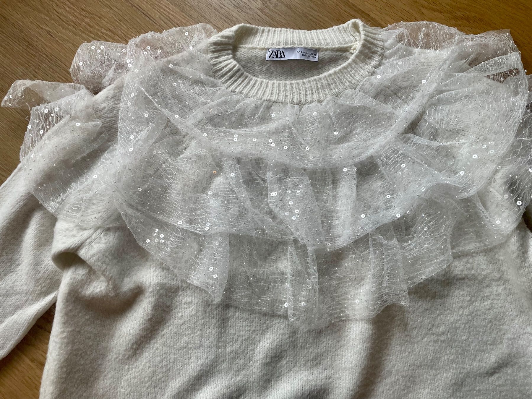 Zara Pullover & Sweatshirts: Zara Pullover S/M mit Tüll – Gebraucht aus Baden von Tiffany6878 2