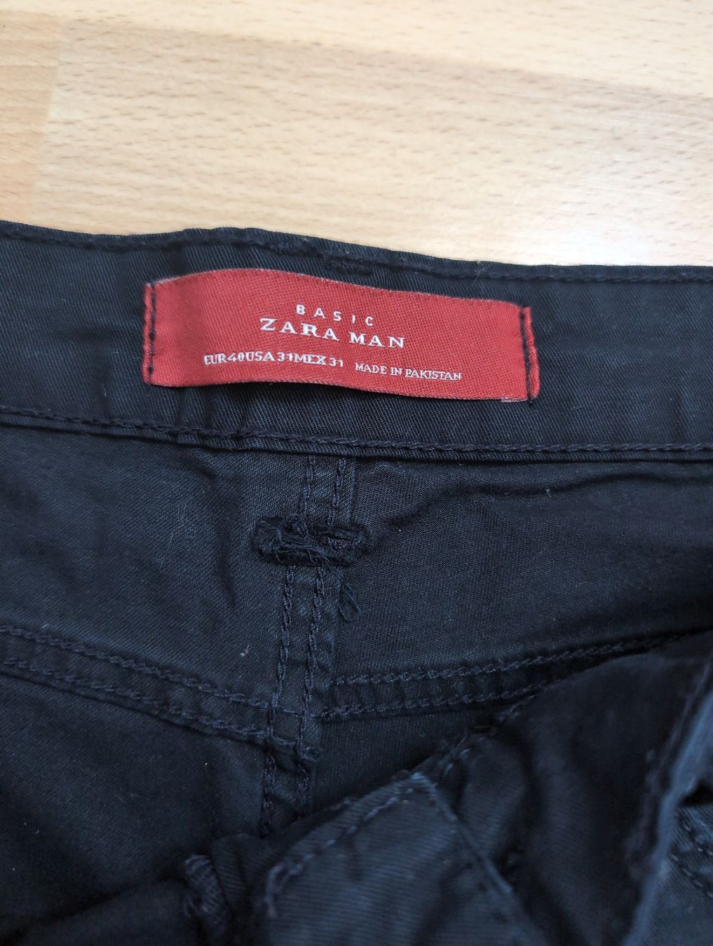 Zara Pantaloni: Zara Man Basic Hose Gr. 40 Dunkelblau – Usato da Unterägeri venduto da Fiobi 2