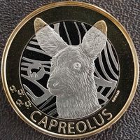 10 Fr. Gedenkmünze 2019 stgl. Reh aus Münzsatz