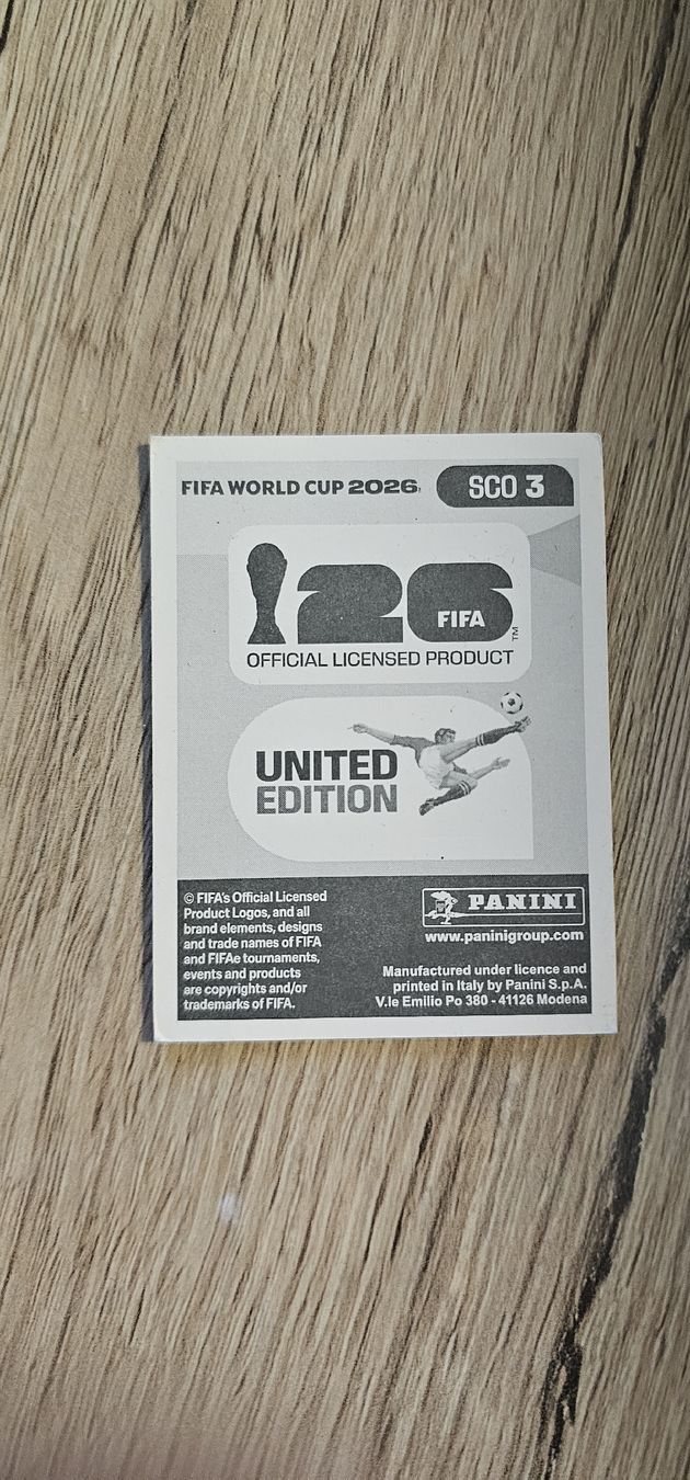 Panini Sammelbilder & Trading cards: FIFA WM 2026 Panini Sticker SCO 3 – Neu und originalverpackt aus Biel VS von volcom8702 1