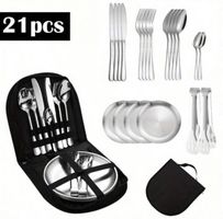 Neues Picknick-Set für 4 Personen, 21-teilig, komplett