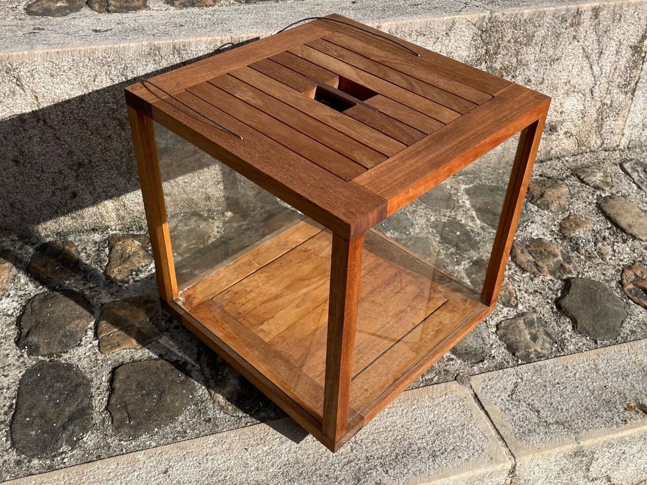 Lanterne: Tribu Gartenlaterne Teakholz – Usato da Brugg AG venduto da lenya1 4