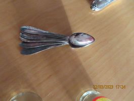Kaffeeeloeffli  6 Stueck Berndorf 90 er Silber