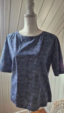 Blaue Kurzarmbluse S/M Woolrich - neuwertig