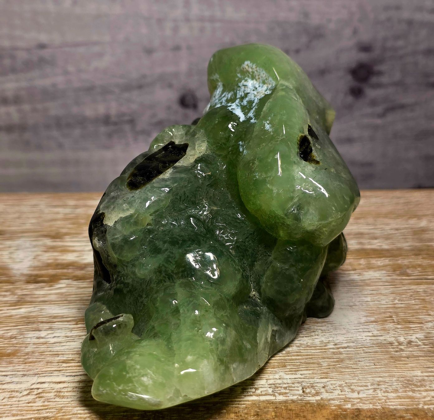 Minerali & Pietre curative: Prehnit Schädel 683g – Nuovo e nell'imballaggio originale da Matzingen venduto da Shay_Crystalz 2