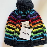 Capcho Rainbow Mütze mit Bommel - Neu