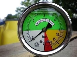 Manometer  0 - 5 - 25 Bar Feldspritze
