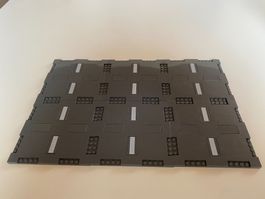 LEGO - 6 - DUNKELGRAUE - PLATTE - MODIFIZIERT - 16 X16
