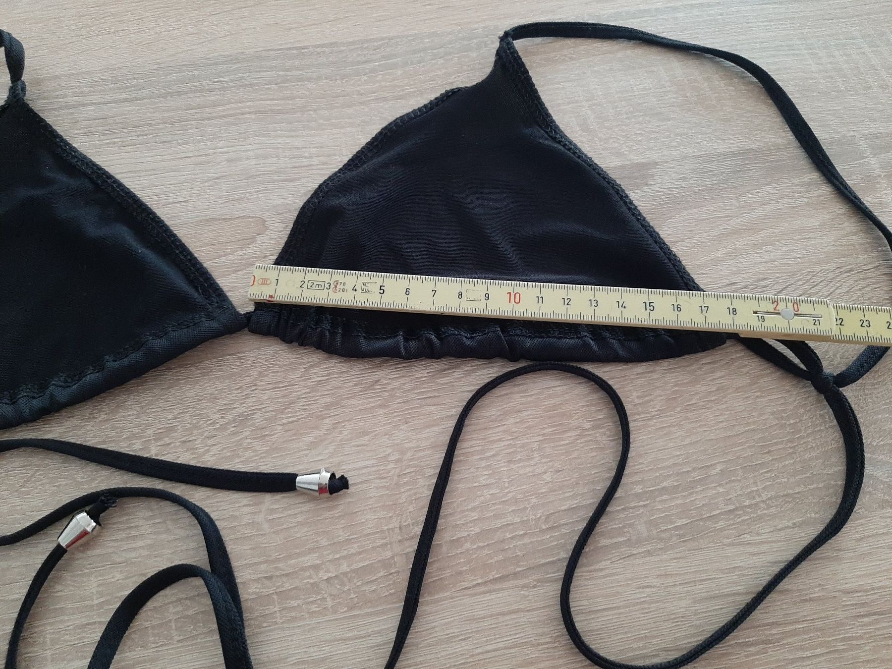 Costumi da bagno & Bikini: Bikini-Oberteil schwarz zum Binden – Usato da Menziken venduto da Rien1 2