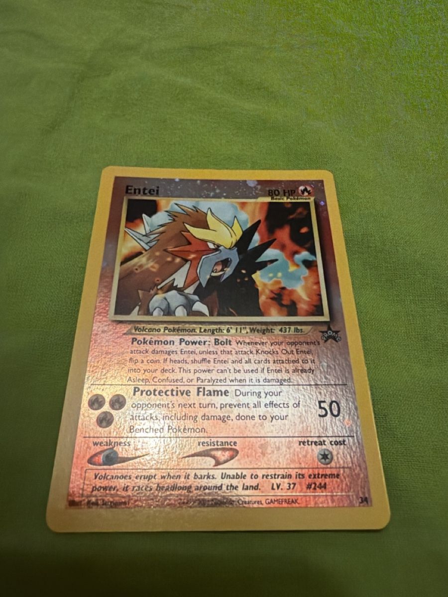 Pokémon Carte collezionabili: Pokemon Entei promo 34 – Usato da Massagno venduto da pokecoach 1