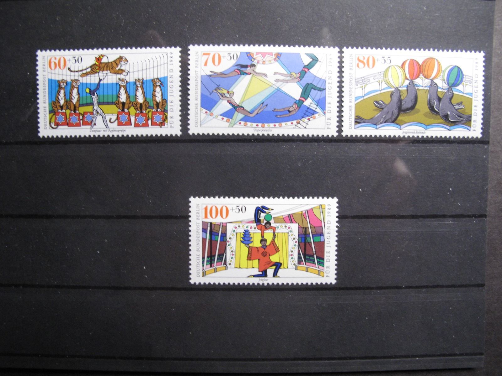 Tutti i francobolli: Berlin 1989 Zirkus ** – Usato da Wil SG venduto da fva01
