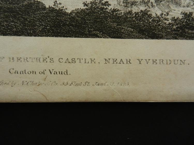 Incisioni: Schloss Berthe Yverdon – Usato da Risch venduto da Antikfee 2