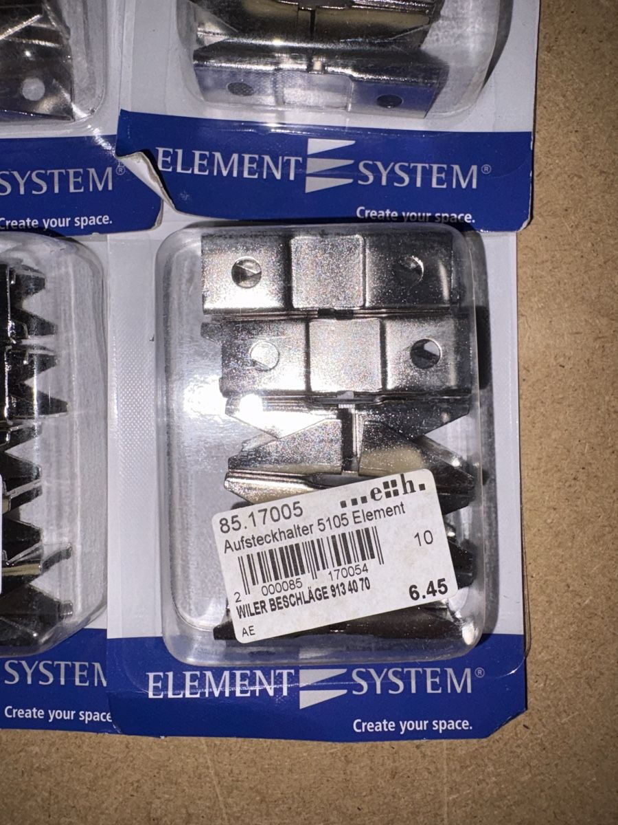 Supporti a parete: Aufsteckhalter Element System 12x neu 45x11.3x15mm – Nuovo e nell'imballaggio originale da Elgg venduto da Ermir17 1