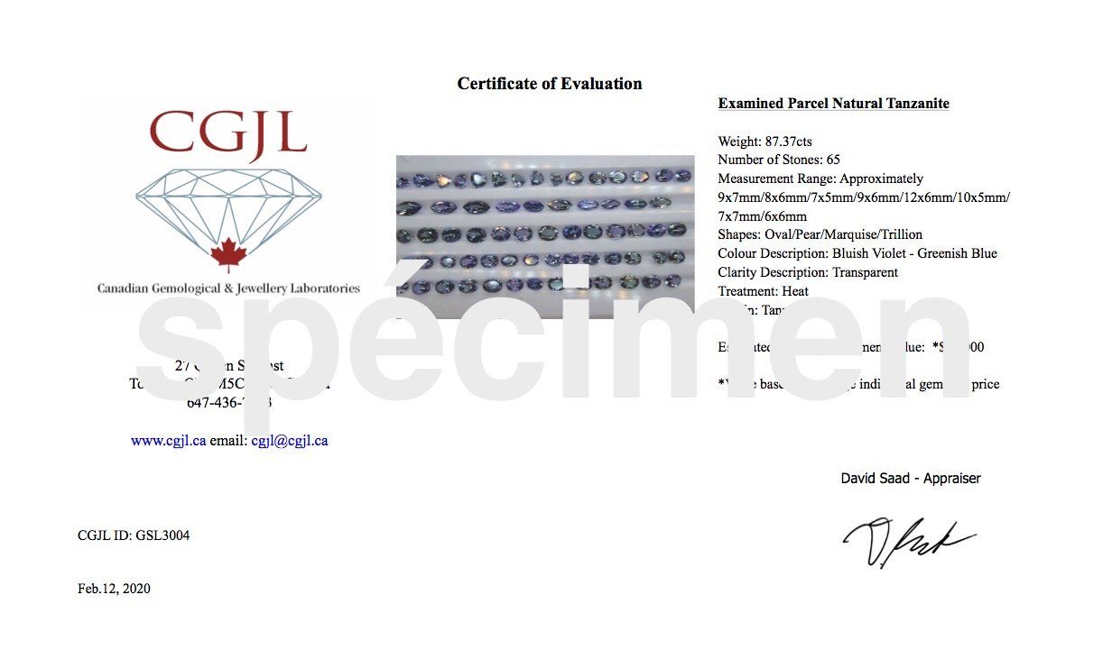 Pietre preziose: 2x Tanzanites 2.32 ct - CERTIFICAT 665.- Fr. – Nuovo (secondo la descrizione) da Grimisuat venduto da Valgem 8