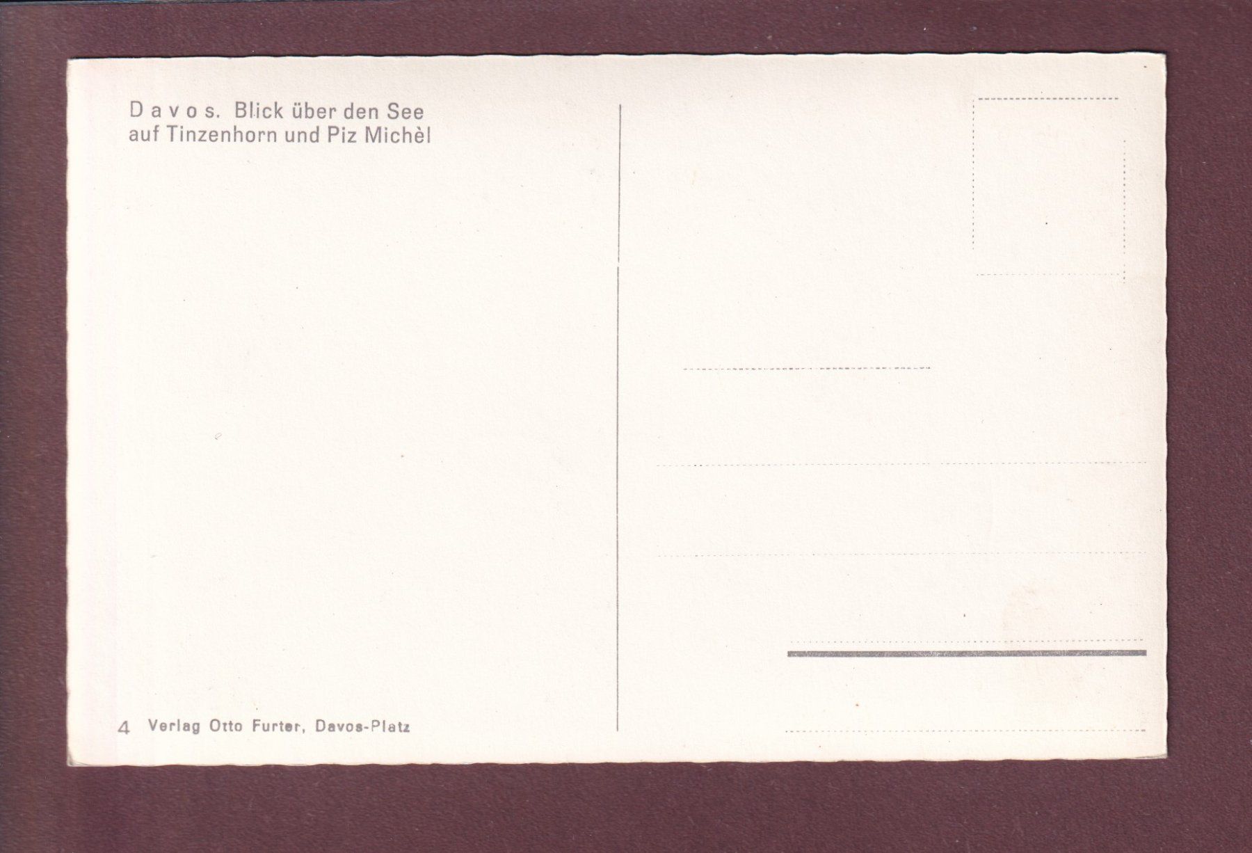 Cartoline postali: DAVOS - Blick über den See – Usato da Pully venduto da nicecards 1
