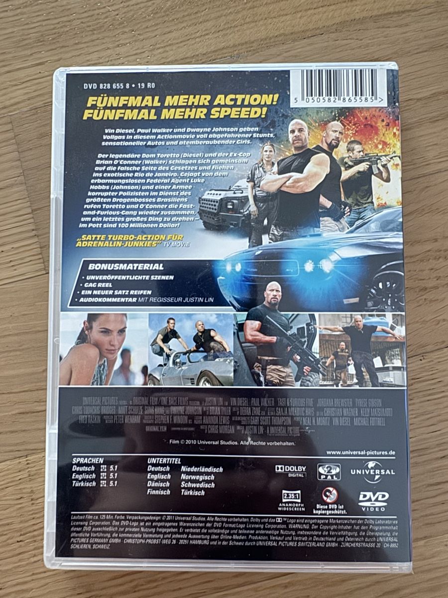 Tutti i DVDs: Fast & Furious 5 – Usato da Glattpark(Opfikon) venduto da laura_studer 1