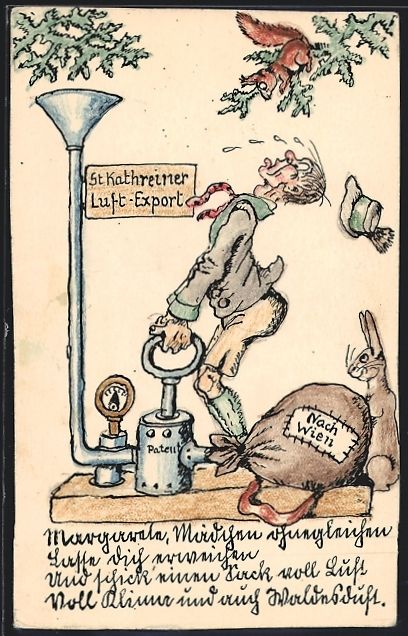 Cartoline postali: Handgemalt sign. Anton Suchomel: St. Kat – Usato da Berlin venduto da bartko-reher