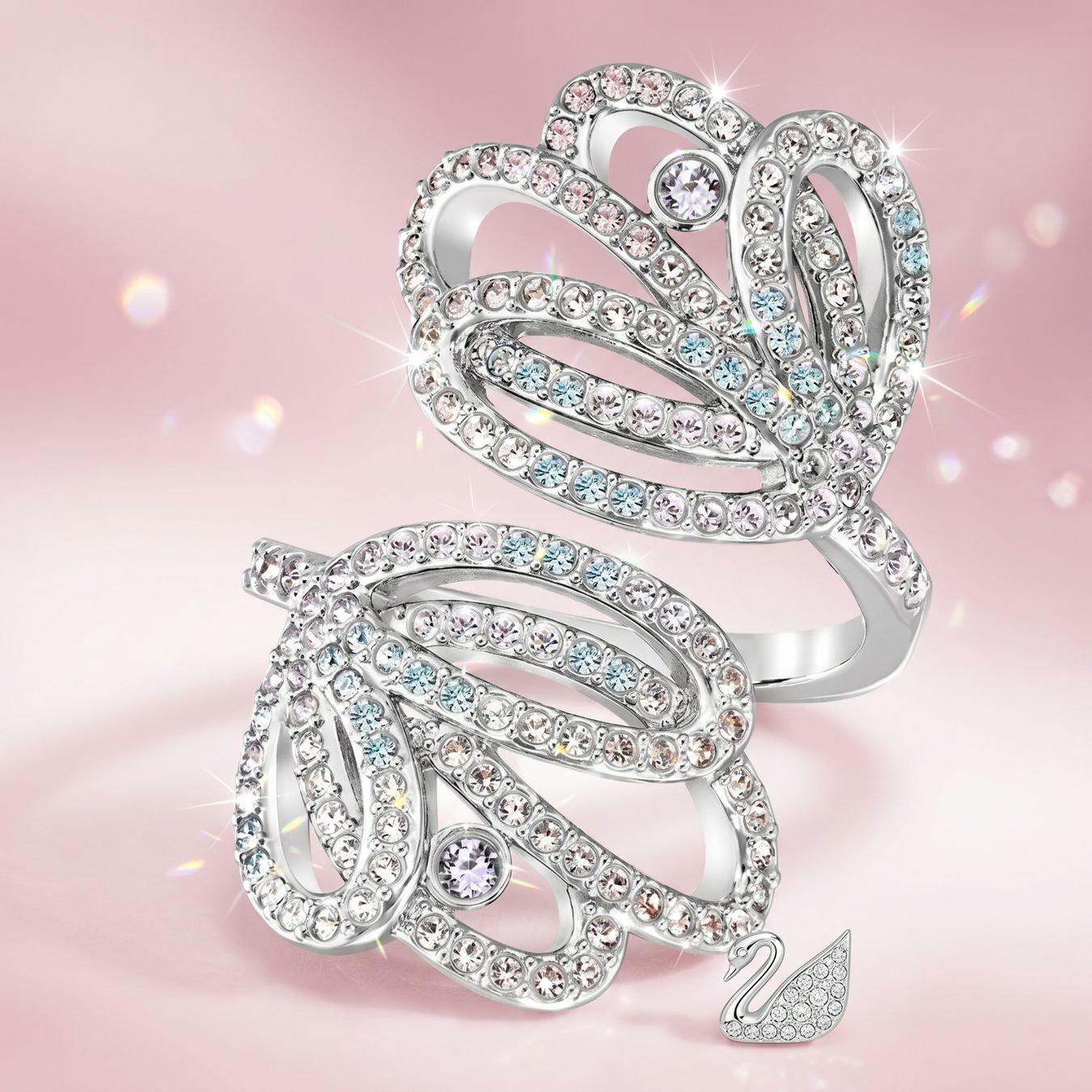 Swarovski Anelli: Swarovski statement Ring Gr 52. neu mit Box – Nuovo (secondo la descrizione) da Kirchleerau venduto da Piroska05