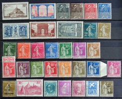 FRANCE 1929 à 1934: Lot de timbres neufs *