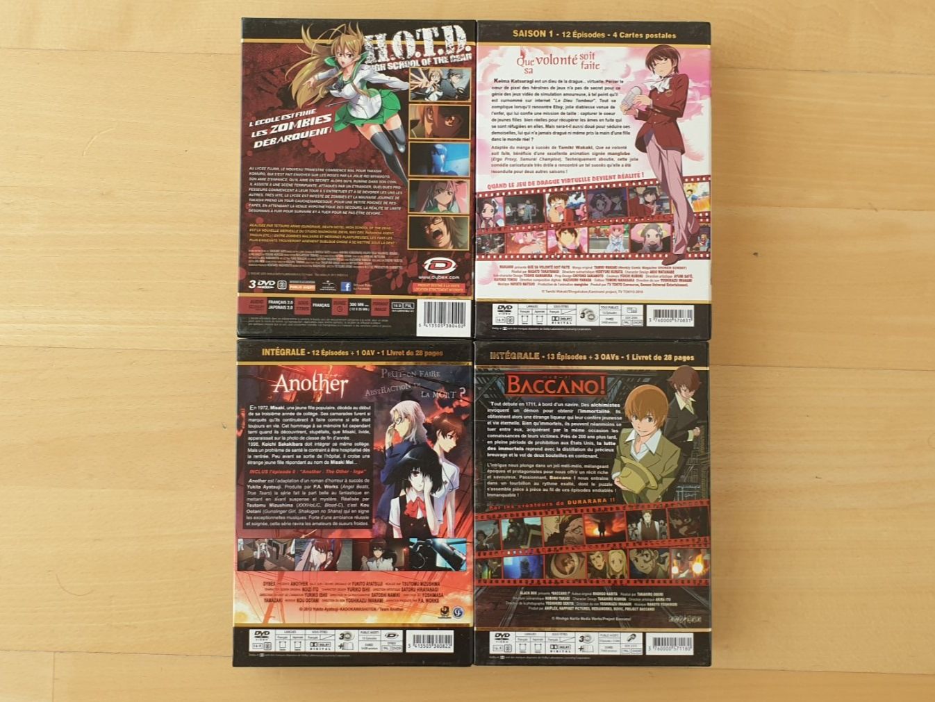 Tutti i DVDs: Edition Gold Anime DVD Bundle avec Another, Baccano! et plus – Usato da Bösingen venduto da Akaiwa 1