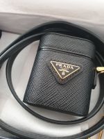 Authentic Prada Airpods Pro Case Black Leather