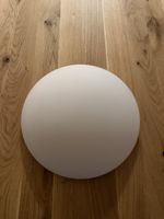 Deckenleuchte rund weiss Glas gebraucht und funktionsfähig