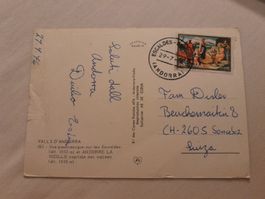 Carte postale vintage d'Andorre, vue panoramique d'Escaldes
