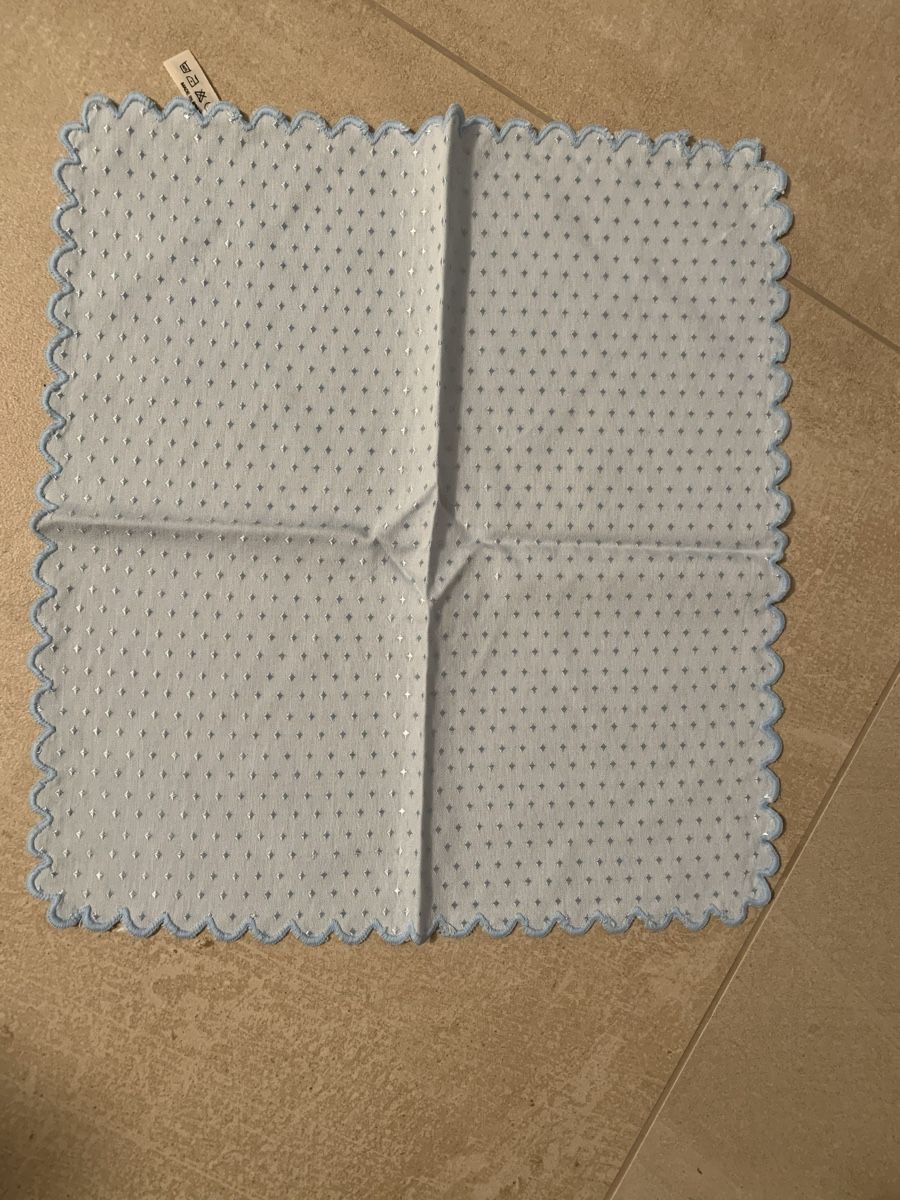 Tischset: Tischtuch Stoff, hellblau – Gebraucht aus Rothenburg von Chance777 1