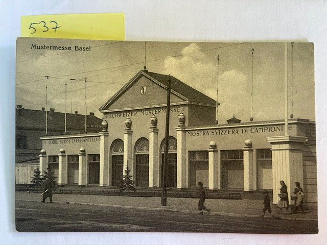 Cartoline postali: alte Ansichtskarte Schweizer Mustermesse Basel – Usato da Niederwil AG venduto da dahu75