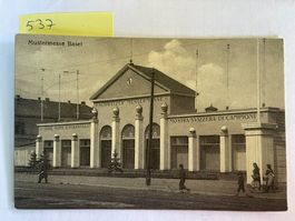 alte Ansichtskarte Schweizer Mustermesse Basel