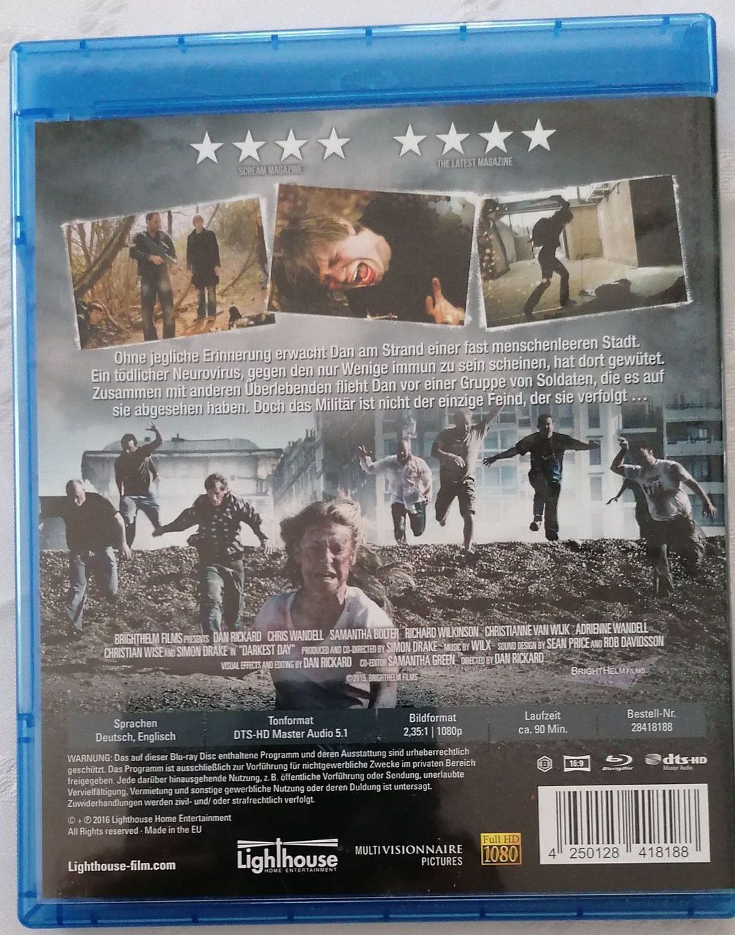 Tutti i DVDs: Darkest Day - Blu-ray - Zombie Uncut – Usato da Oberurnen venduto da mackrokodile 1