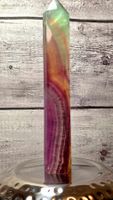 Regenbogen Fluorit Obelisk C 183g