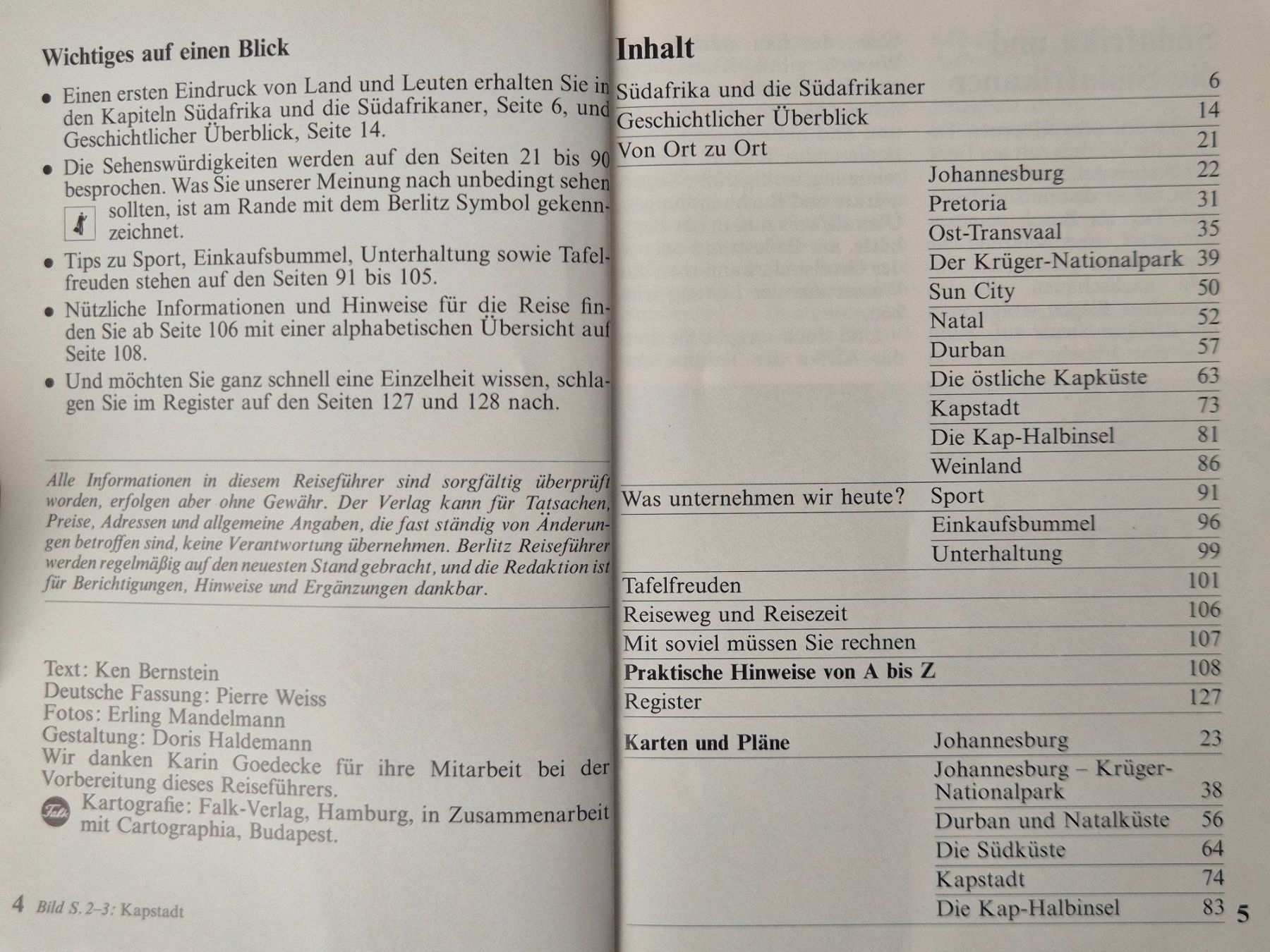 Libri: Reiseführer Südafrika Berlitz – Usato da Seewen SZ venduto da SuperpumaDisplayTeam 2
