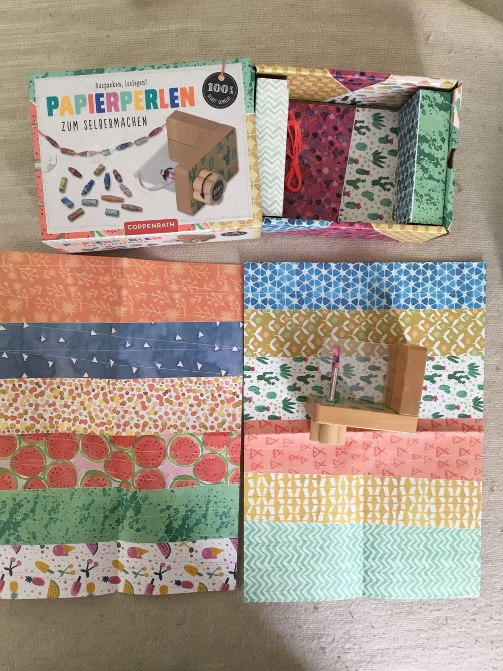 Kit bricolage: 2 Bastelset,Papierperlen selber machen,Freundschaftsbändchen – Usato da Diessenhofen venduto da quinto9 3
