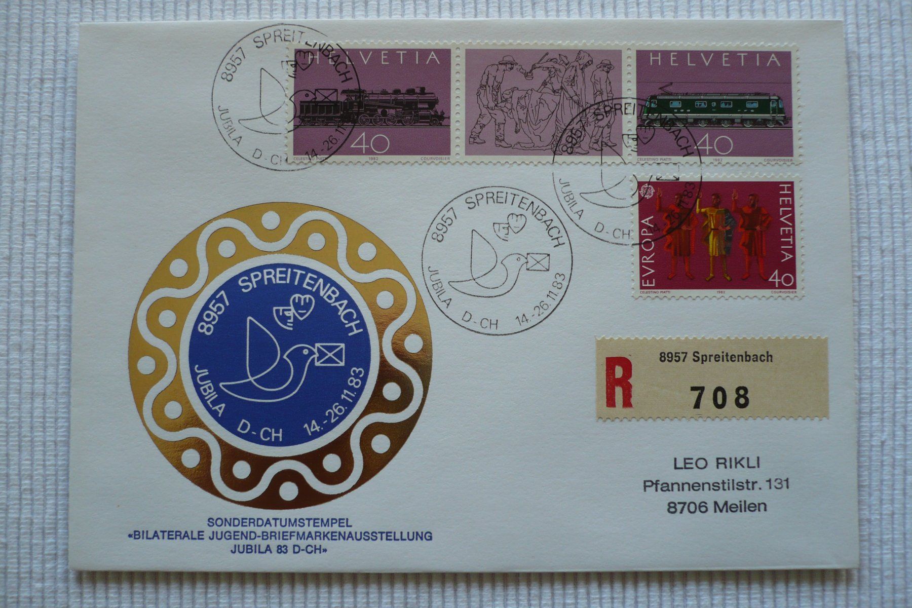 Tutti i francobolli: 1983 JUBILA 83 D - CH, Spreitenbach – Usato da Zürich venduto da saltandpepper008