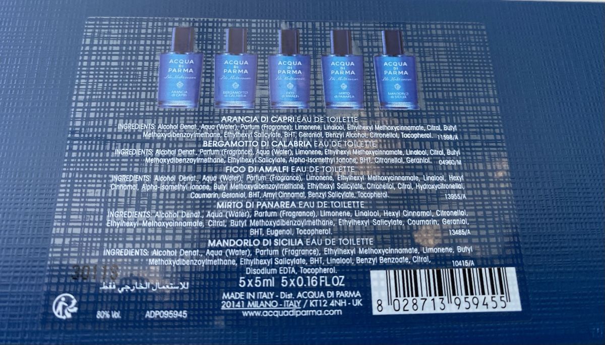 Acqua di parma Profumi & Eau de Toilette: Acqua di Parma Blu Mediterraneo  – Nuovo (secondo la descrizione) da Corseaux venduto da atchoum66 1