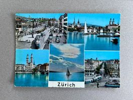 Postkarte alt, Zürich 1962