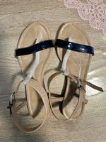 Bata Sandalen, beige/schwarz, Grösse 38