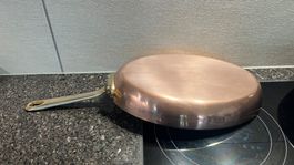 Fischpfanne aus Kupfer und Stahl, hergestellt in Frankreich