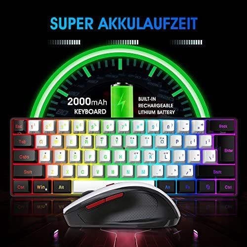 Tastiere: 60 Prozent Tastatur Maus Wireless Gaming Combo – Nuovo e nell'imballaggio originale da Hundwil venduto da pac_6jh8 3