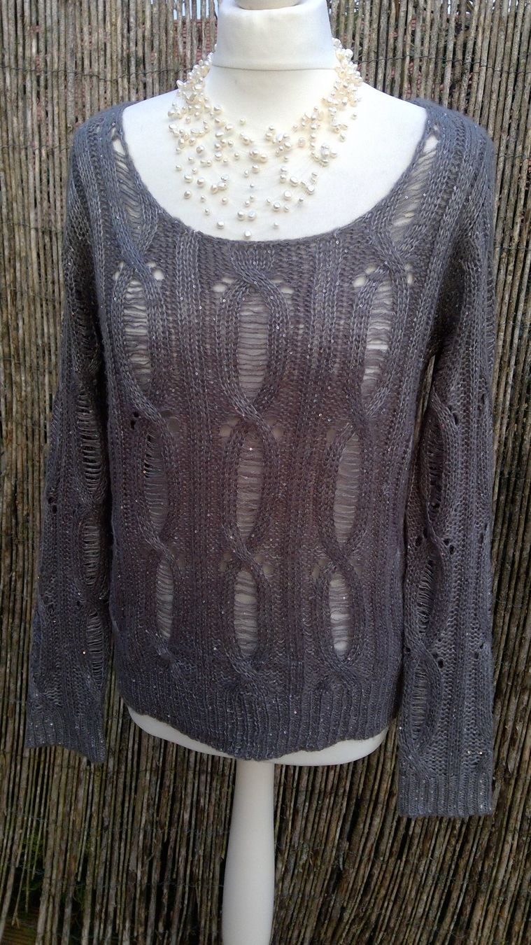Maglioni & Felpe: Pullover en maille gris foncé & sequins brillants, taille M – Nuovo (secondo la descrizione) da Agiez venduto da chouchanelle 3
