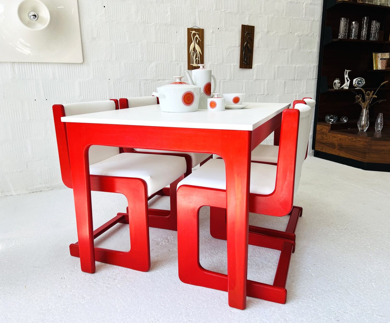 Tische: Vintage Esstisch + Stühle I Casala – Gebraucht aus Walzenhausen von stilvollwohnen