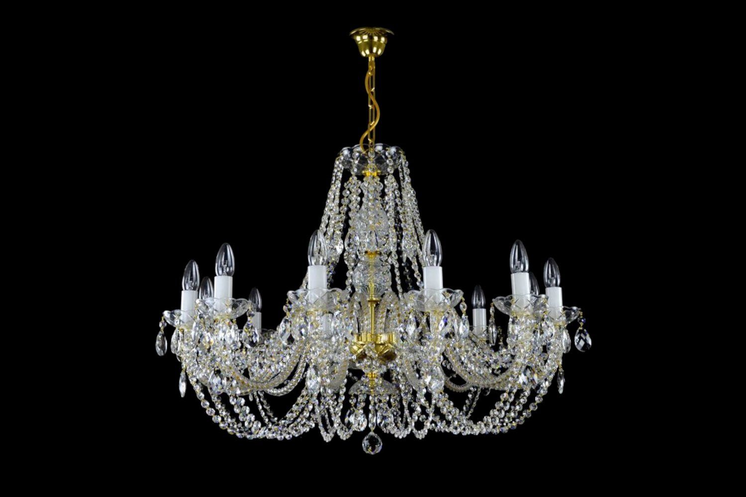 Lampadari & plafoniere: Kronleuchter Brillante 12 Gold – Nuovo e nell'imballaggio originale da Glattfelden venduto da Bohemiancrystal 1